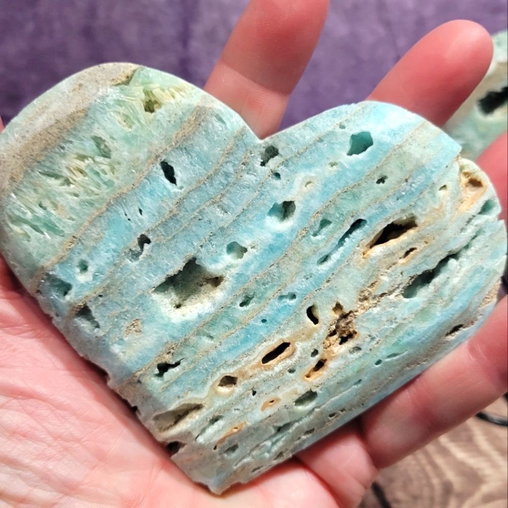 ‎Hemimorphite Heart